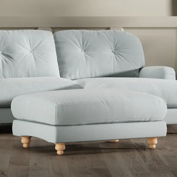 Martha Vintage Velvet Footstool 1