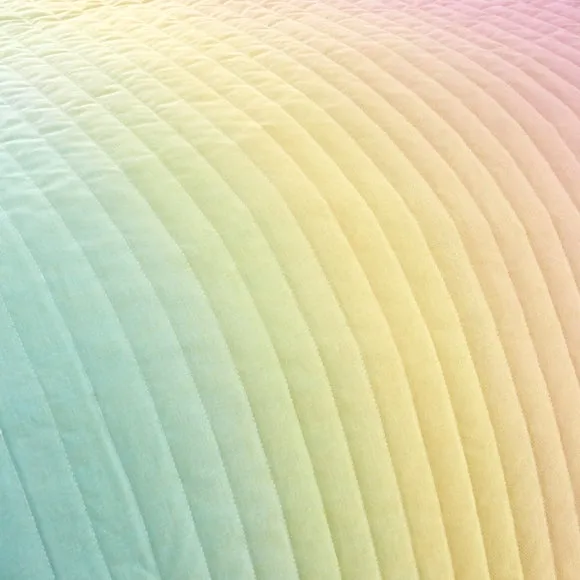 Rainbow Ombre Bedspread 2