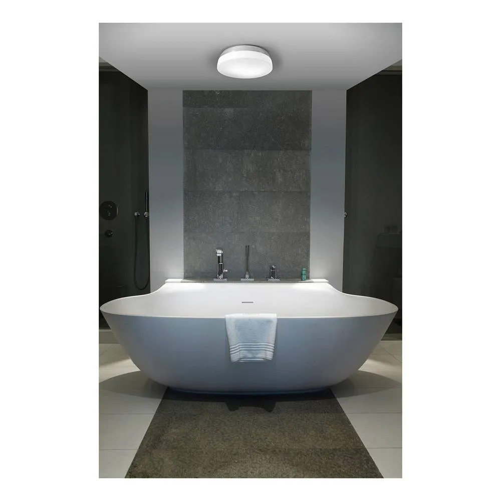 Netlighting Dec 2 Light Bathroom Wall Light Chrome E27 in Grey 2
