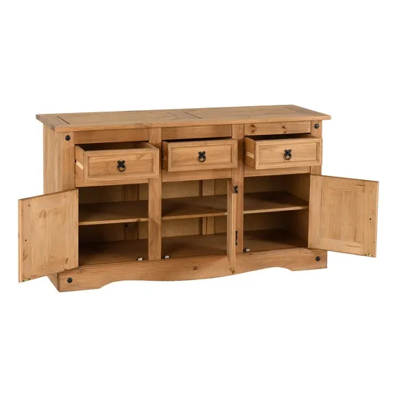 Corona Large Sideboard, Pine 4