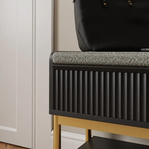 Return - Georgi Storage Bench, Black 4