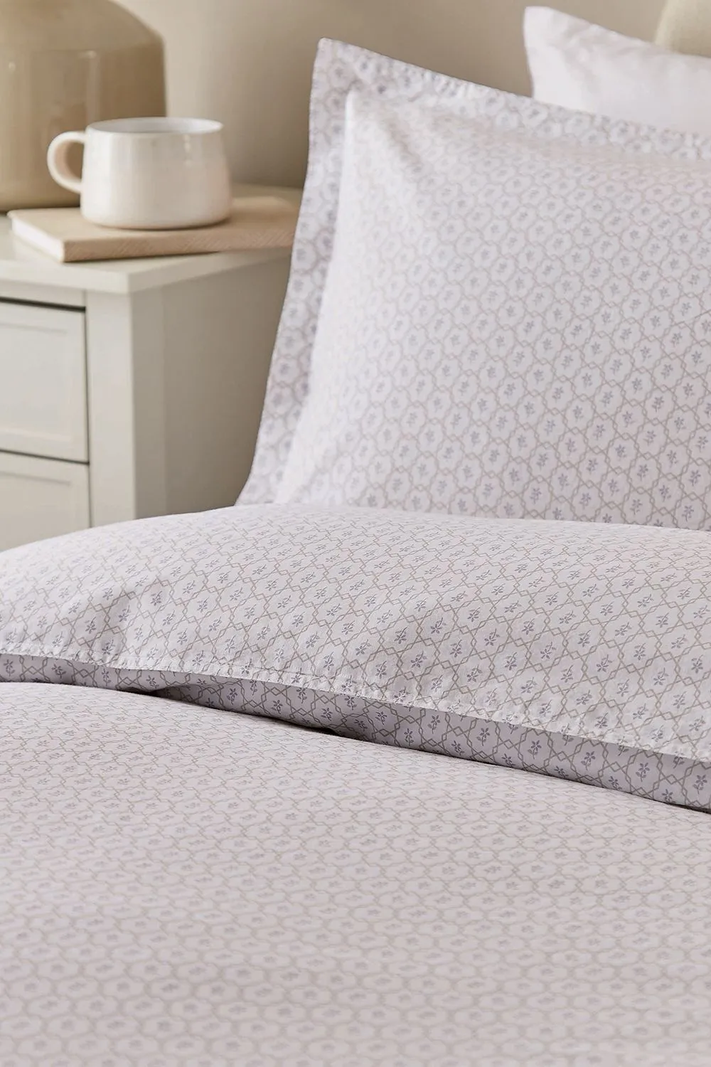 Murmur 'Florin' Cotton Duvet Cover Set in Light Beige 3