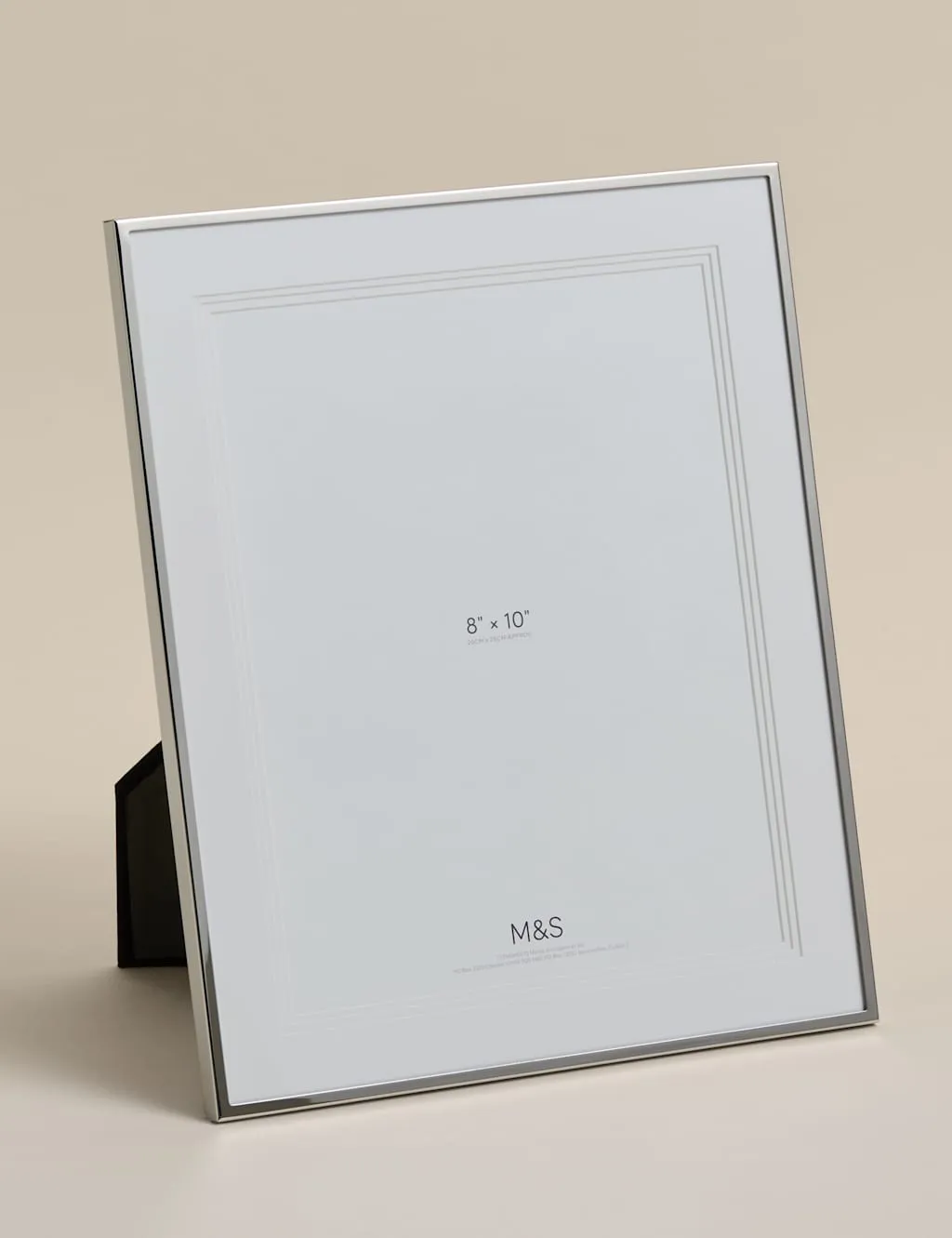 M&S Layered Mount Photo Frame 8x10 inch Silver