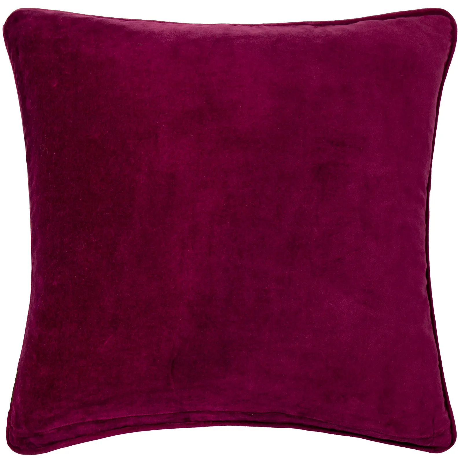 Paoletti Chedworth Piped Velvet Cushion Rose/Gold, Pink 3