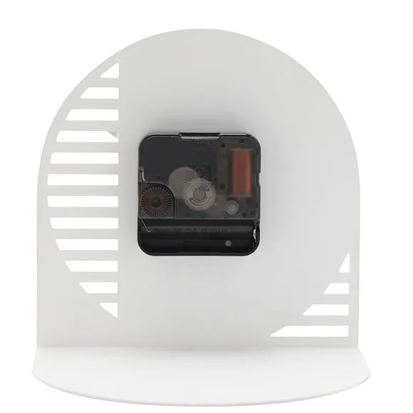 Interval Arched Cut Out Steel Desk Clock 4