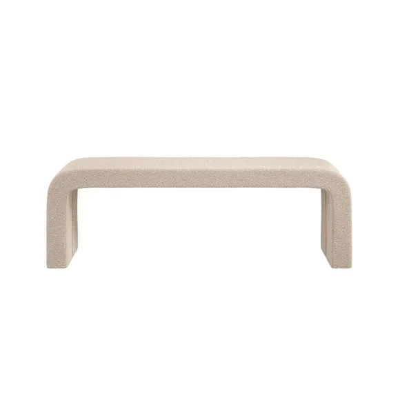 Ren 2 Seater Boucle Dining Bench 2