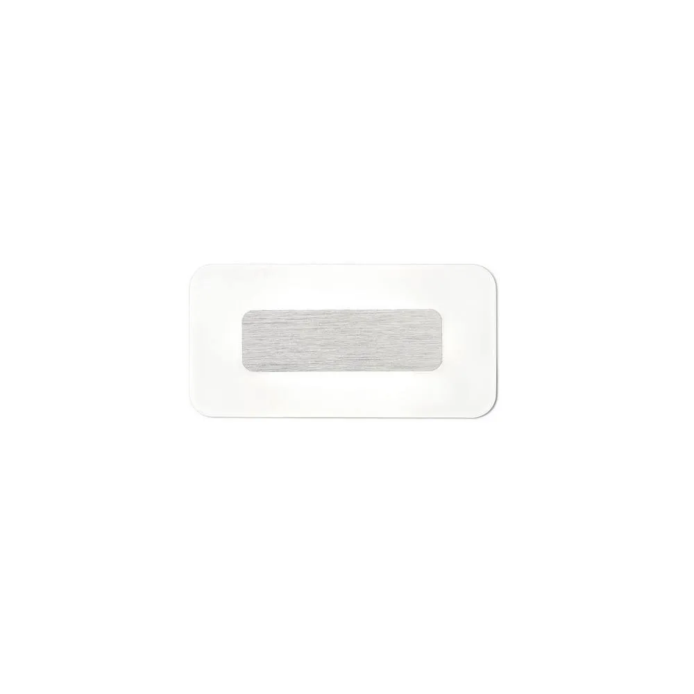 Netlighting Fusion Wall Lamp Rectangular 6W LED 4000K 540lm Aluminium Acrylic in Grey