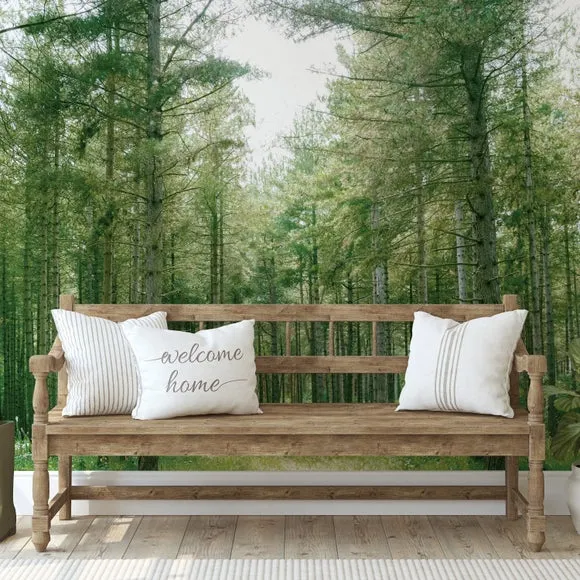 Forest Wilderness Green Wall Mural 3
