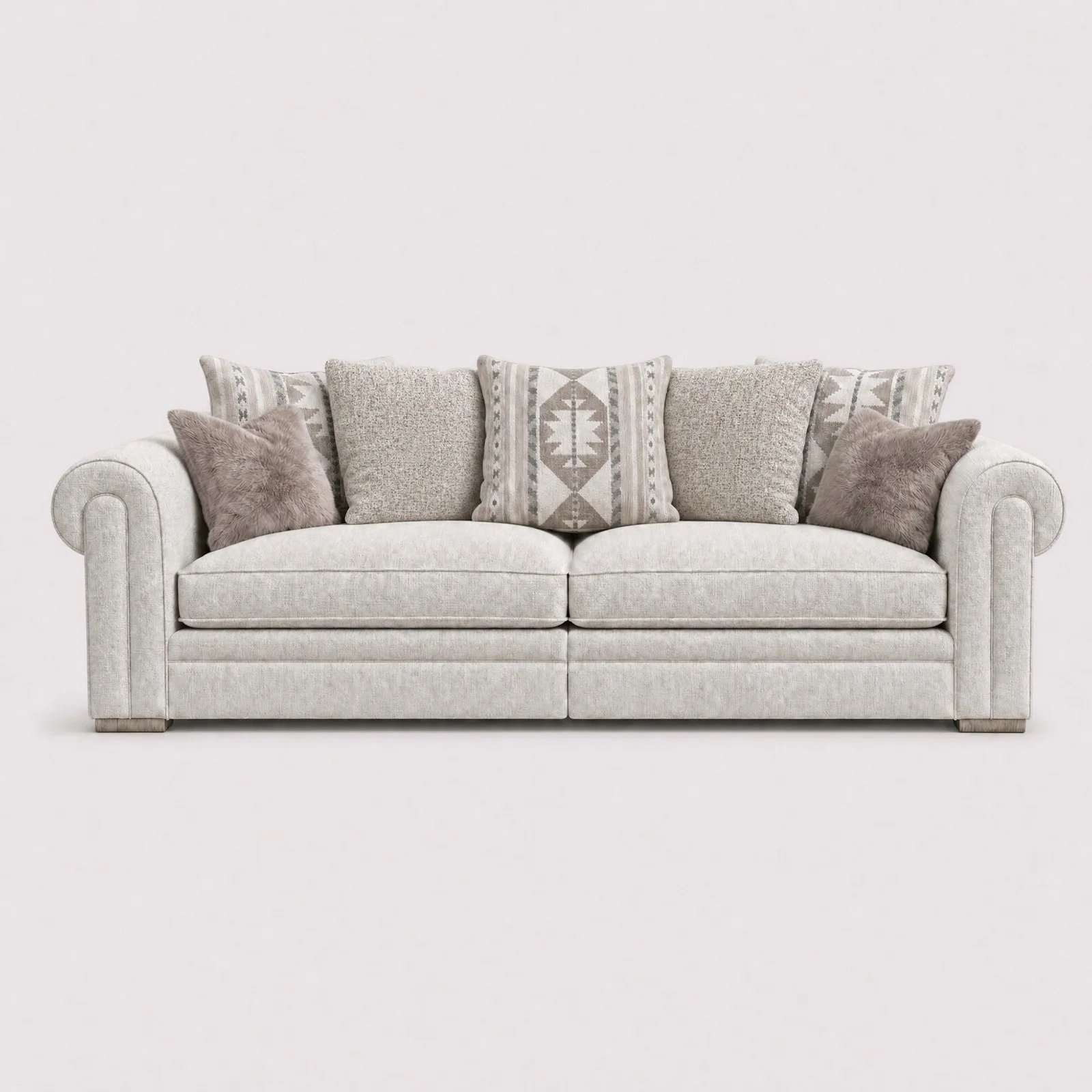 Beaumont Xl Split Sofa Pb-Tyne Natural+W Oak Ft Fabric | Barker & Stonehouse