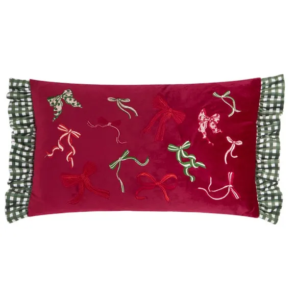 Furn. Ditsy Bows Rectangle Cushion 2
