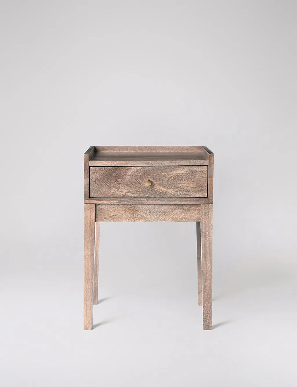 Swoon Newham Mango Wood 1 Drawer Bedside Table Brown