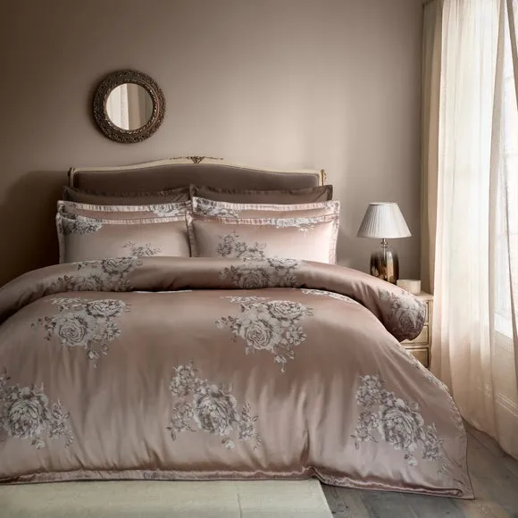 Dorma Rosa Jacquard Duvet Cover & Pillowcase Set