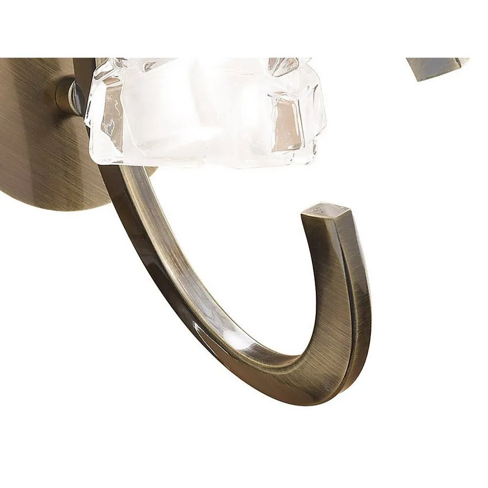 Netlighting Ice Wall Lamp 1 Light G9 Antique Brass in Bronze 5