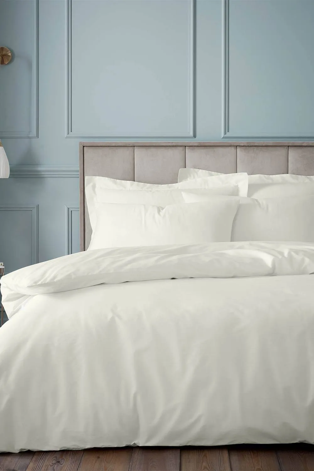 Bianca Egyptian Cotton 180 Thread Count Cotton Duvet Cover Set in Cream 1