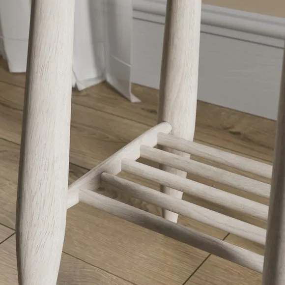 Haider Side Table with Shelf, Acacia Wood 4
