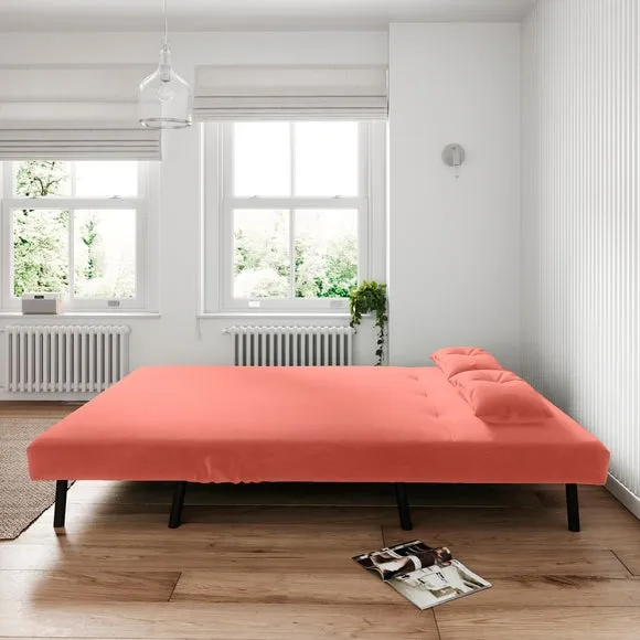 Phoebe Velvet Double Sofa Bed 3