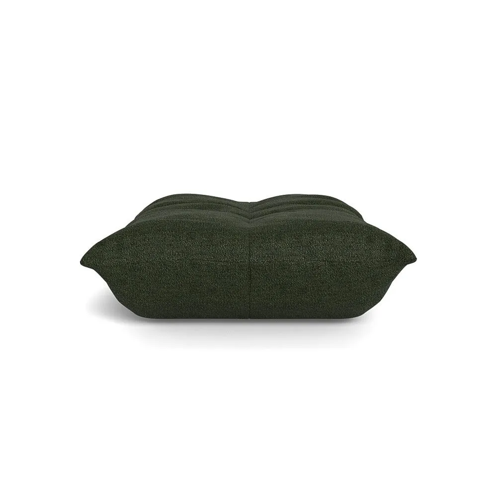 Ligne Roset Togo Footstool in Capa Vert
