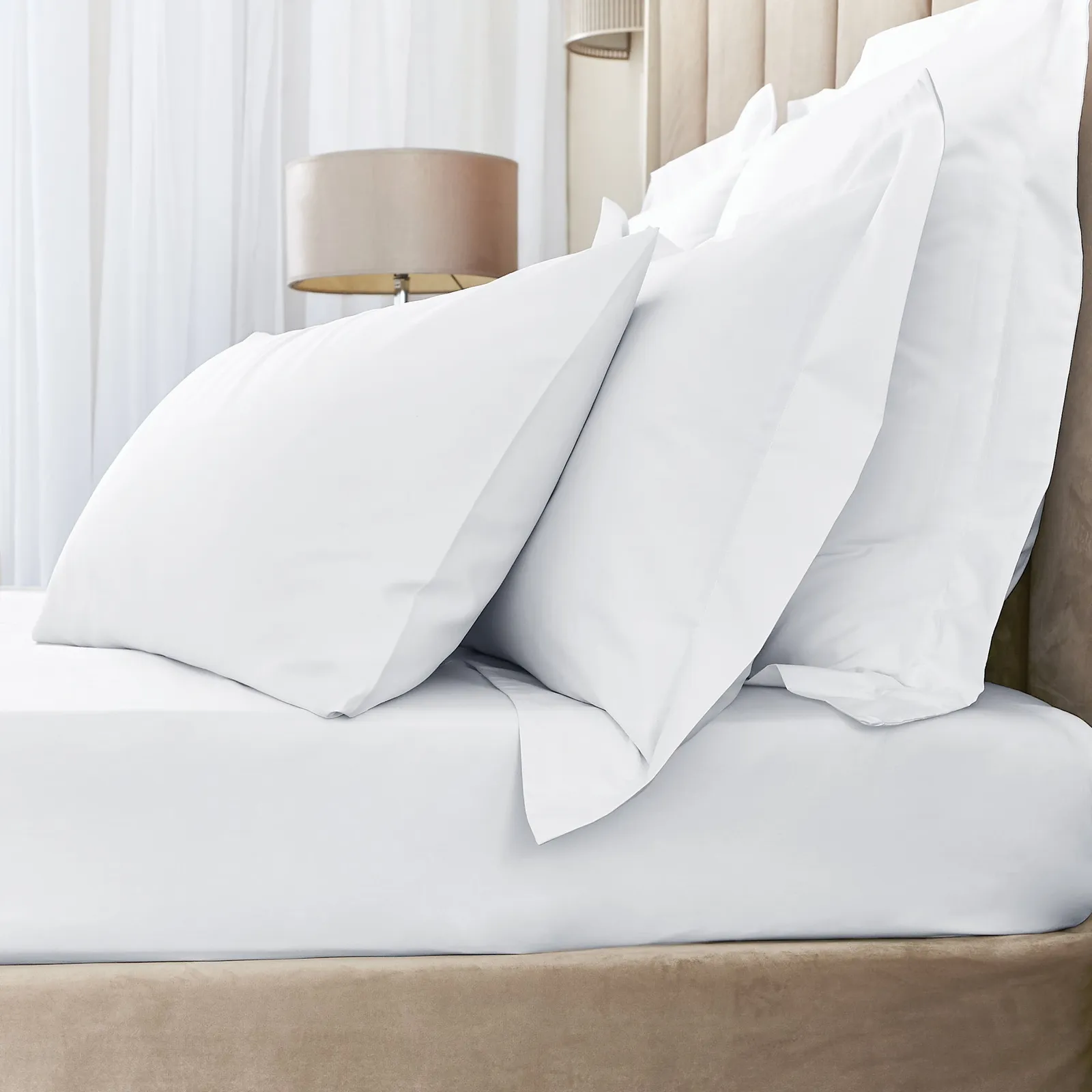 Hotel 230 Thread Count 100% Cotton Sateen Fitted Sheet 1