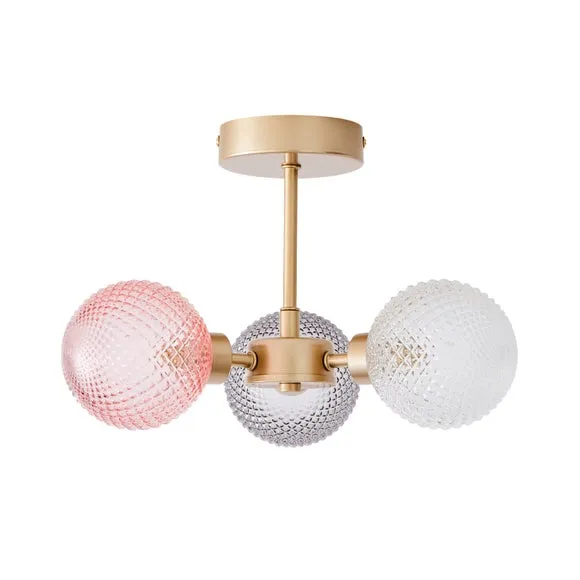 Elodie 3 Light Semi Flush Ceiling Light 5