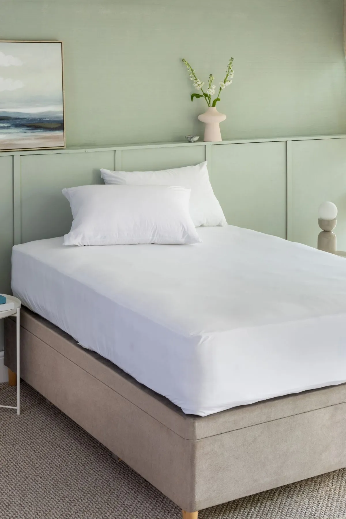 Soak&Sleep Anti Bed Bug Pillow Encasement Pair in White 4