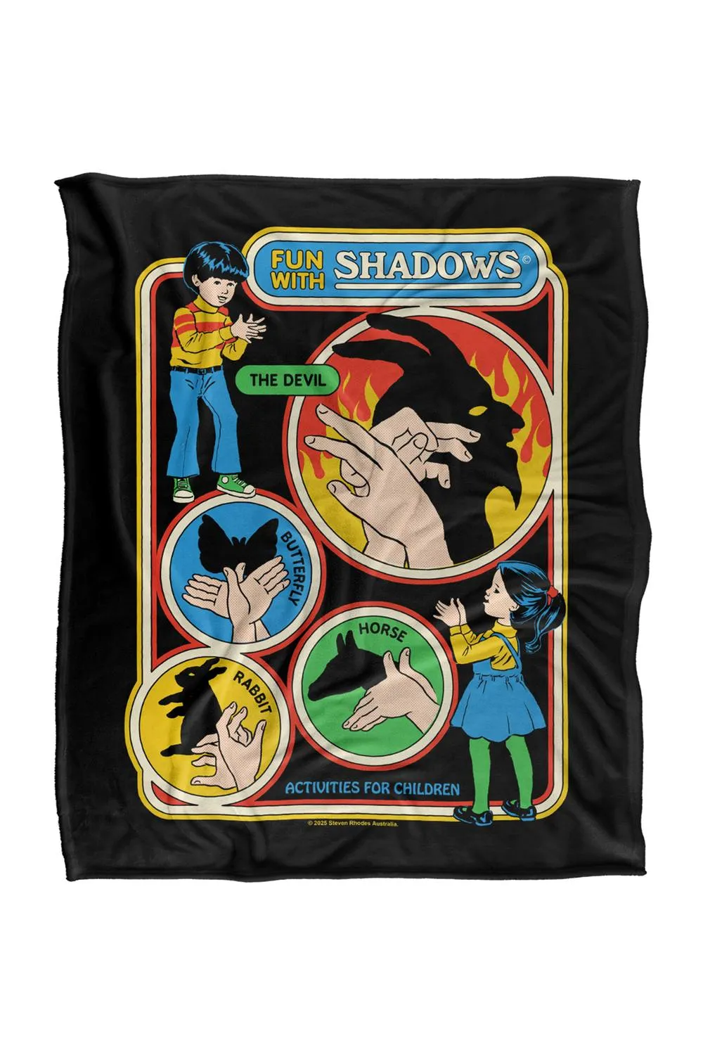 Steven Rhodes Fun With Shadows Silky Touch Super Soft Throw Blanket