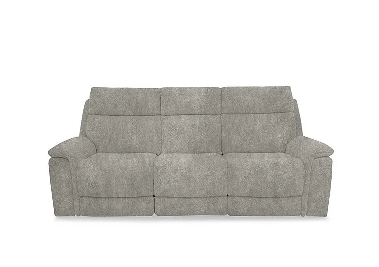 Chill Fabric 3 Seater Power Recliner Sofa with Bluetooth and Drop Down Console - Grey