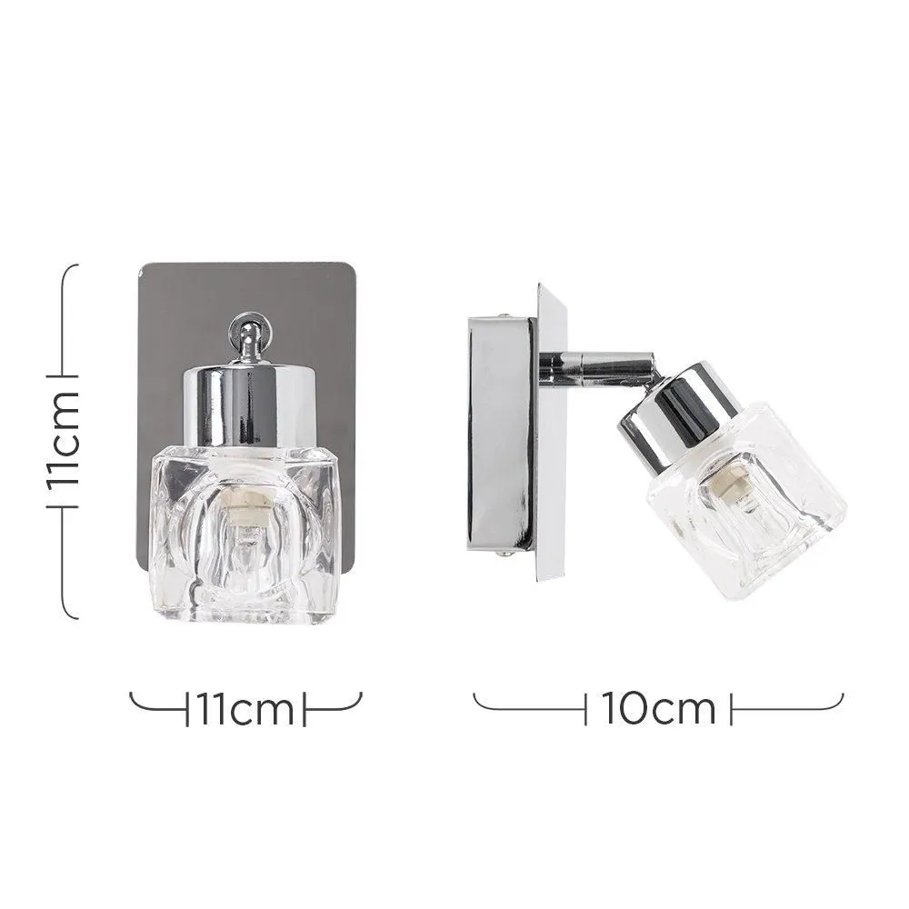 ValueLights Ritz Spotlight Silver Indoor Wall Spotlight 5