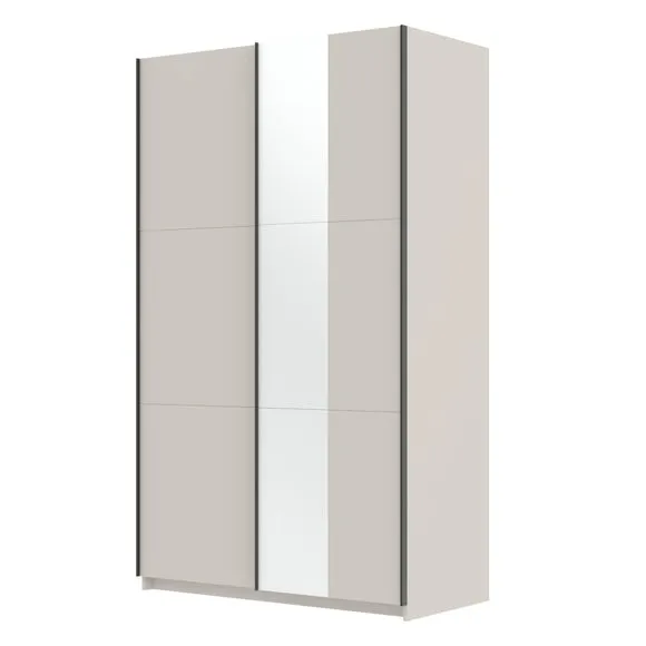 Ivan 120cm Sliding Wardrobe with 1 Mirror 3