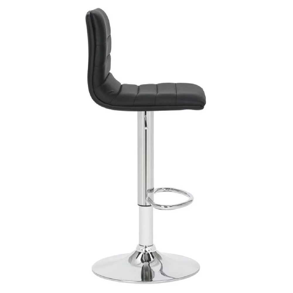 netfurniture Crains black padded kitchen breakfast bar stool 3