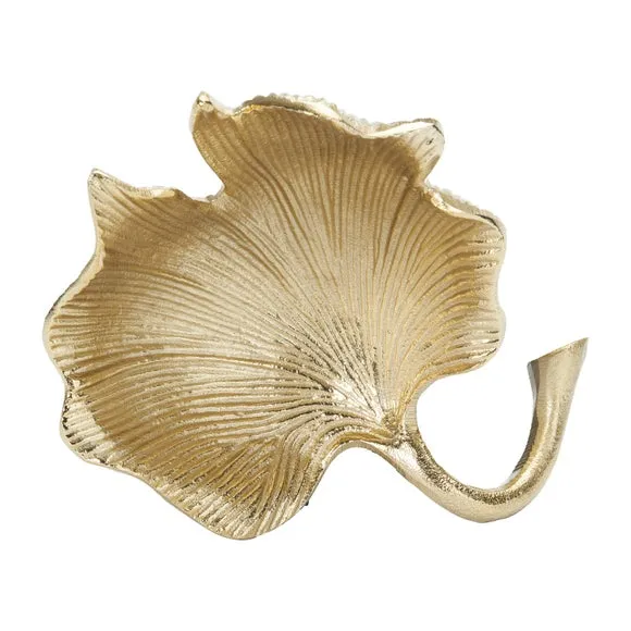 Metal Gingko Leaf Trinket Dish 2