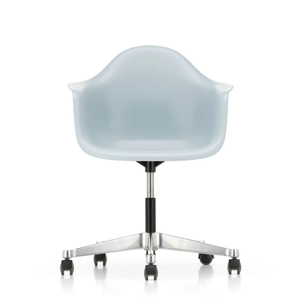 Vitra Eames PACC Armchair New Height Ice Grey Alumimium Base Hard Floor Castors 3