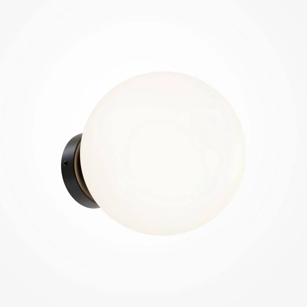 Netlighting Maytoni Basic Form 20cm Modern Wall Lamp Matt Black E14