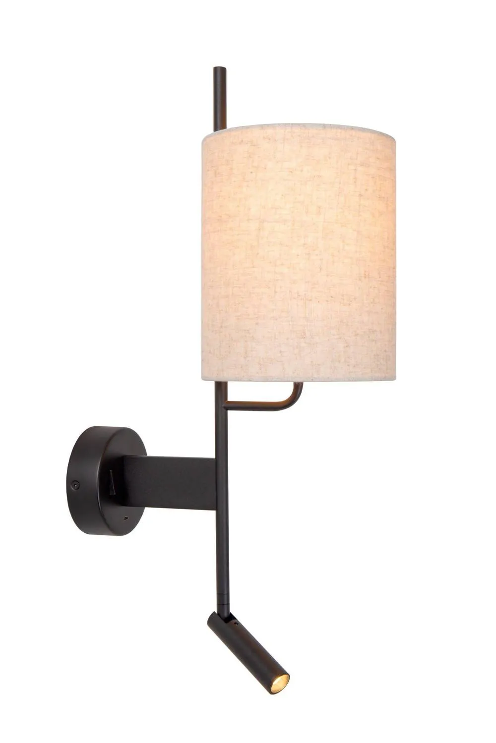 Netlighting Magic Wall light 1xE27 With USB charging point Black