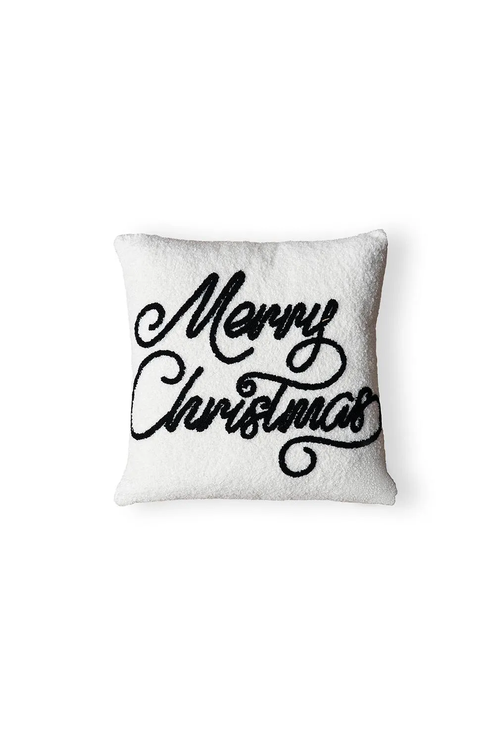BHS Merry Christmas Tufted Cushion in Black 2