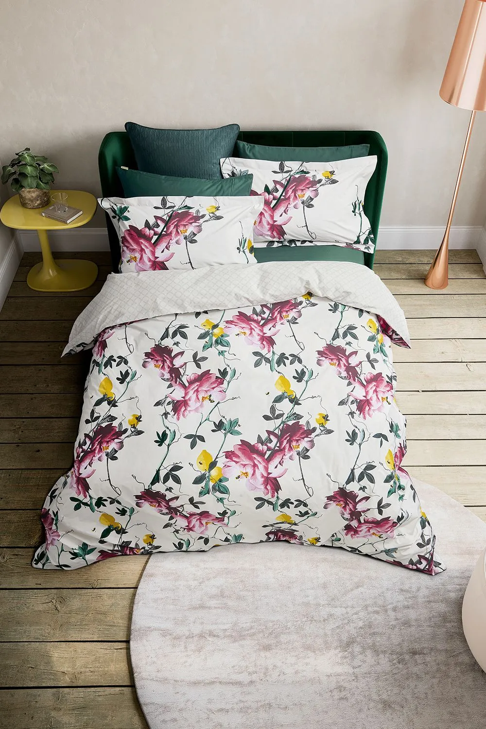 Ted Baker 'Citrus Bloom' Cotton Duvet Cover Set in Cream 3