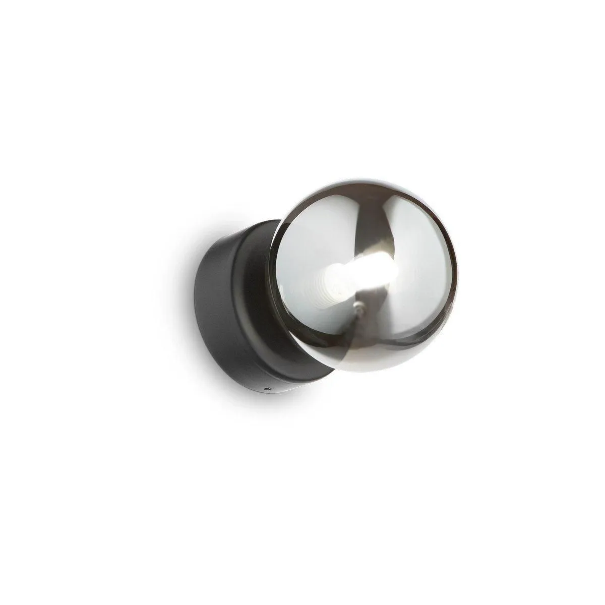 Netlighting PERLAGE Wall Lamp Black With Glass Shade