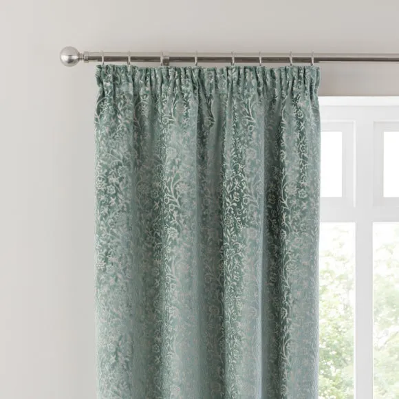 Madeline Velvet Pencil Pleat Curtains 1