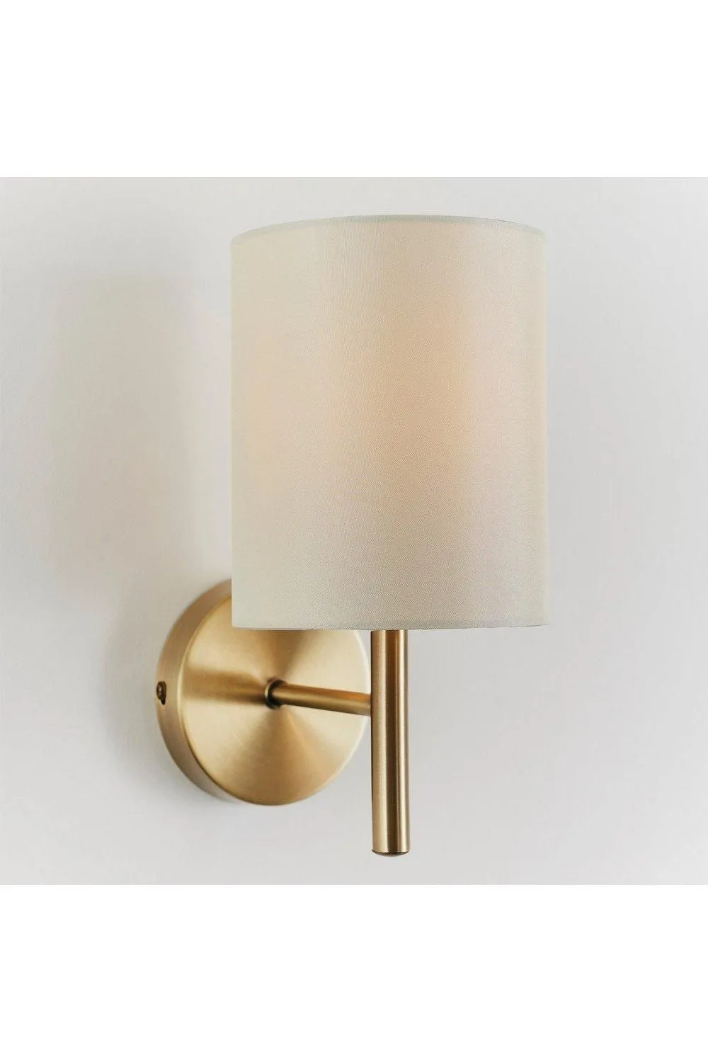 Netlighting Brio 1 Light Indoor Wall Light Antique Brass E14 in Gold 2