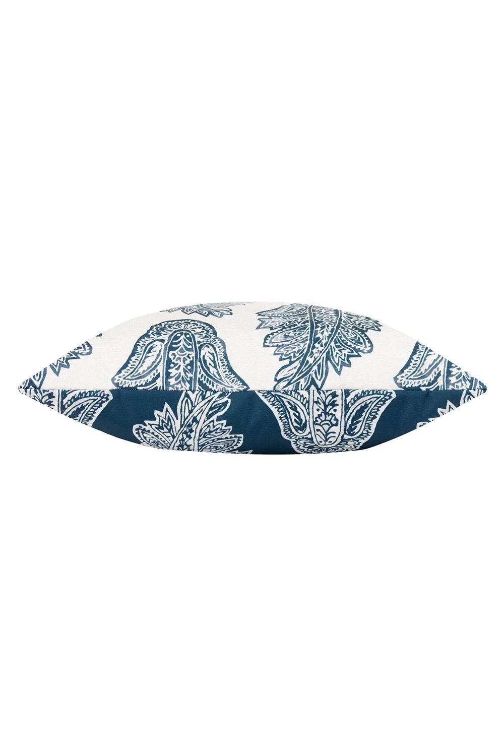 Paoletti Kalindi Paisley Water & UV Resistant Reversible Outdoor Cushion in Navy 3