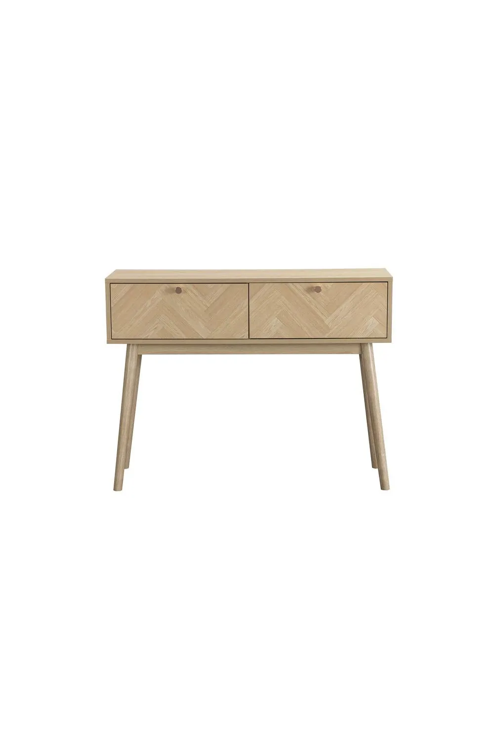 Birlea Herringford Console Table Hall Table Dressing Table Oak Parquet Design in Brown 6