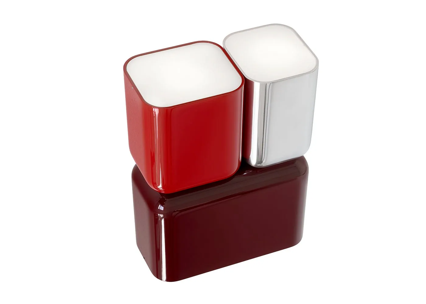 &Tradition Tabata Wall Light Dark Burgundy & Vermilion Red