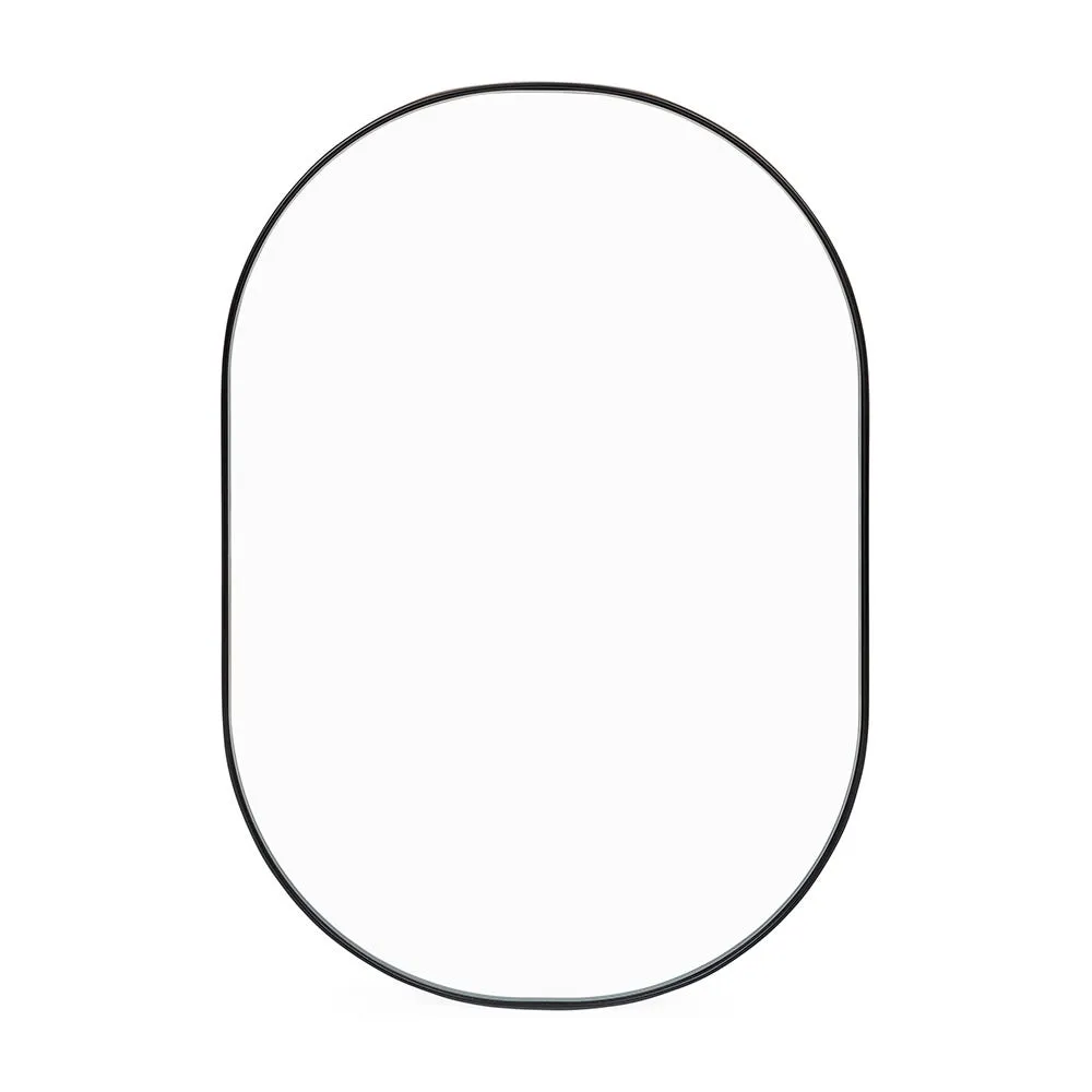 Heal's Fine Edge Mirror Oval Black Small 2