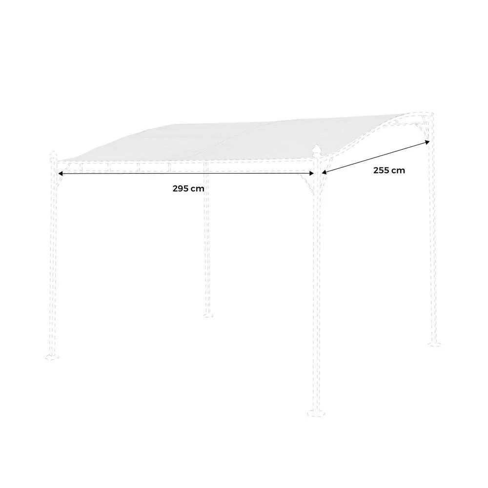 sweeek Roof Cover For Pergola Brestum in Grey 3
