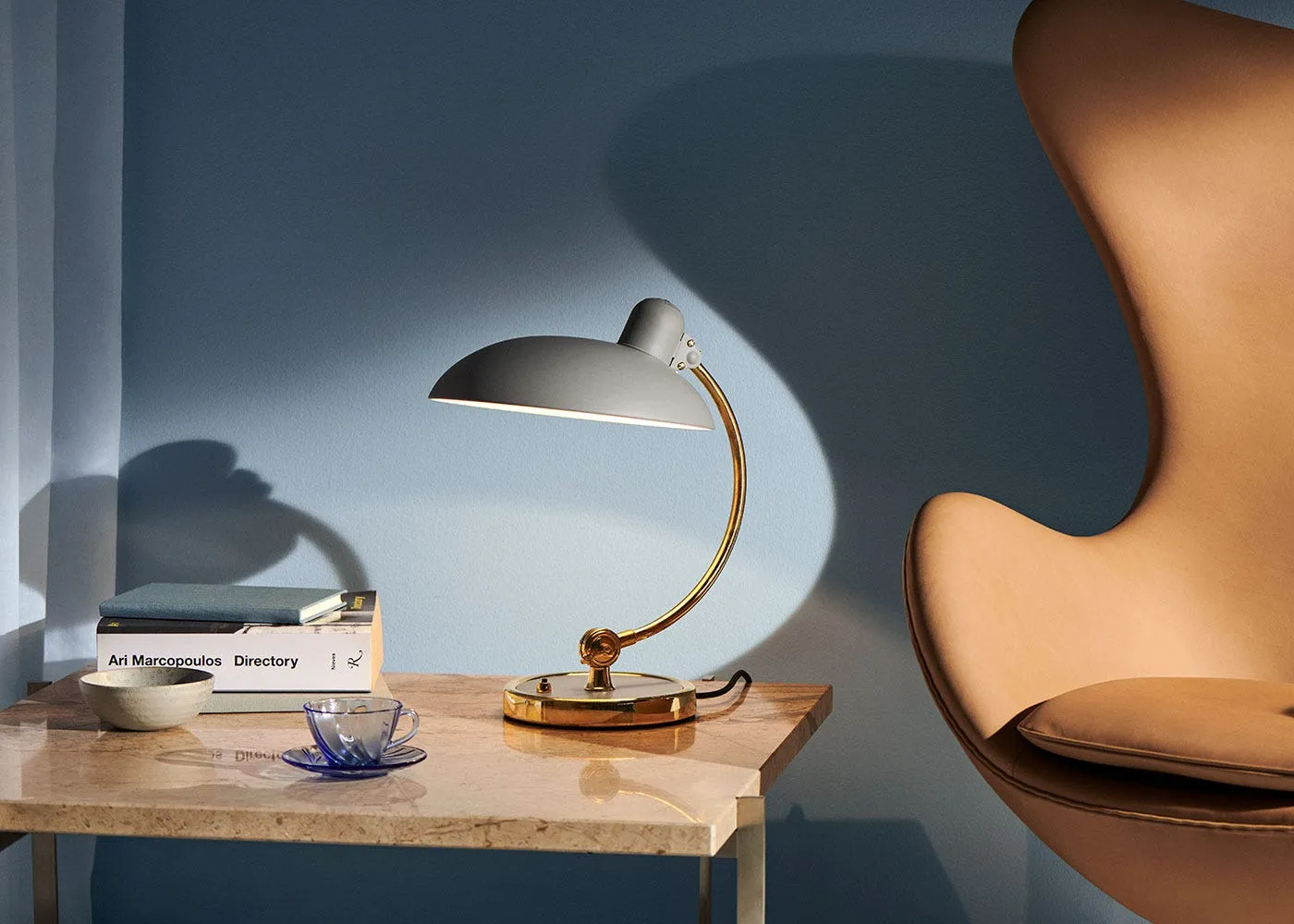Fritz Hansen Kaiser Idell Luxus Table Lamp Green & Chrome 3