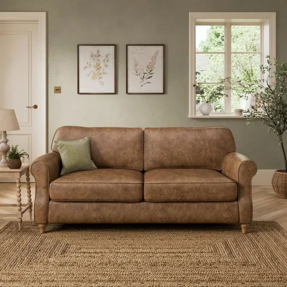 Millie Soft Faux Leather 2 Seater Sofa Bed 2