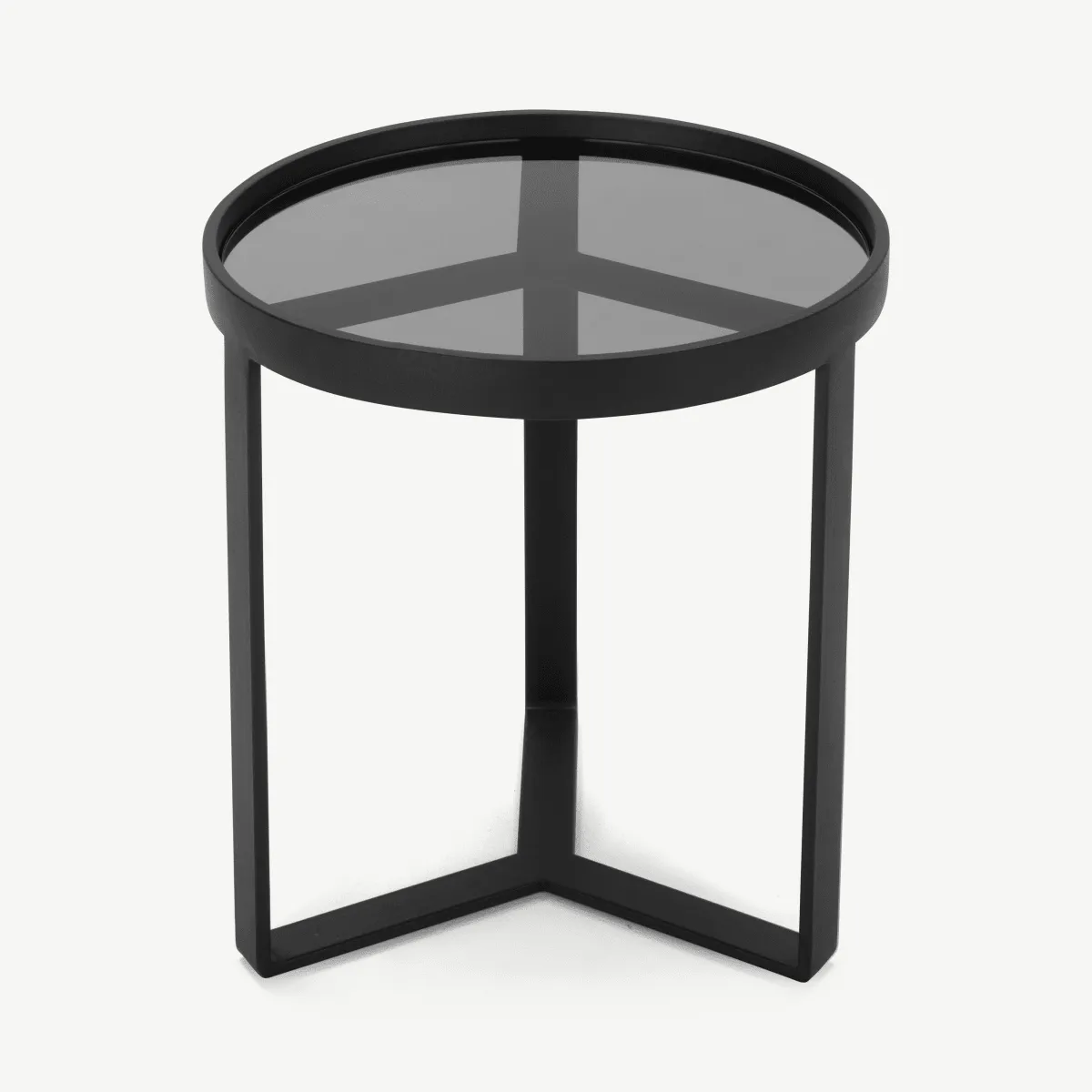 Aula Side Table, Black & Grey