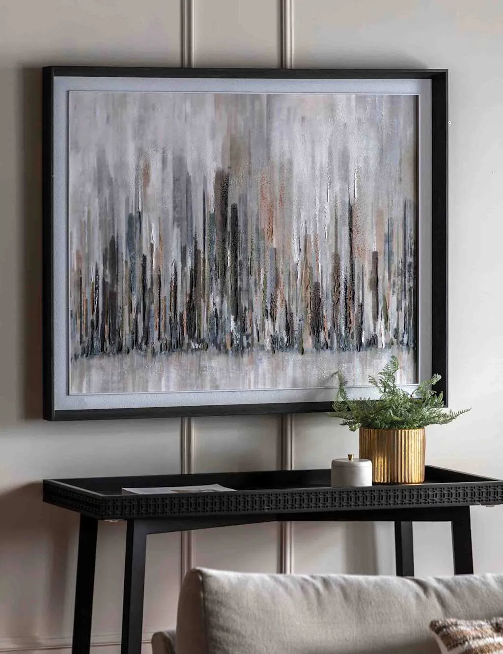Gallery Direct Urban Silence Framed Wall Art Grey Mix