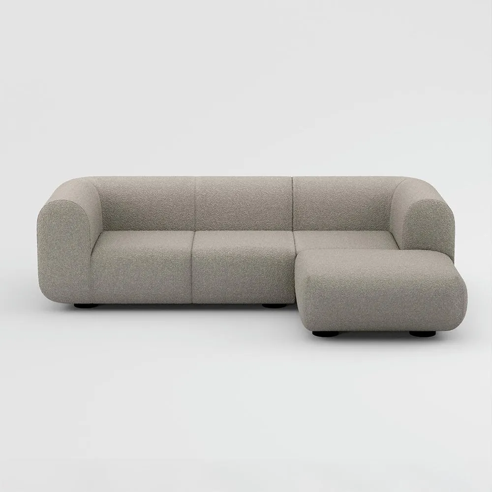 Tom Dixon Plump Corner Sofa Config 5 Alpine 01 Black Legs 2