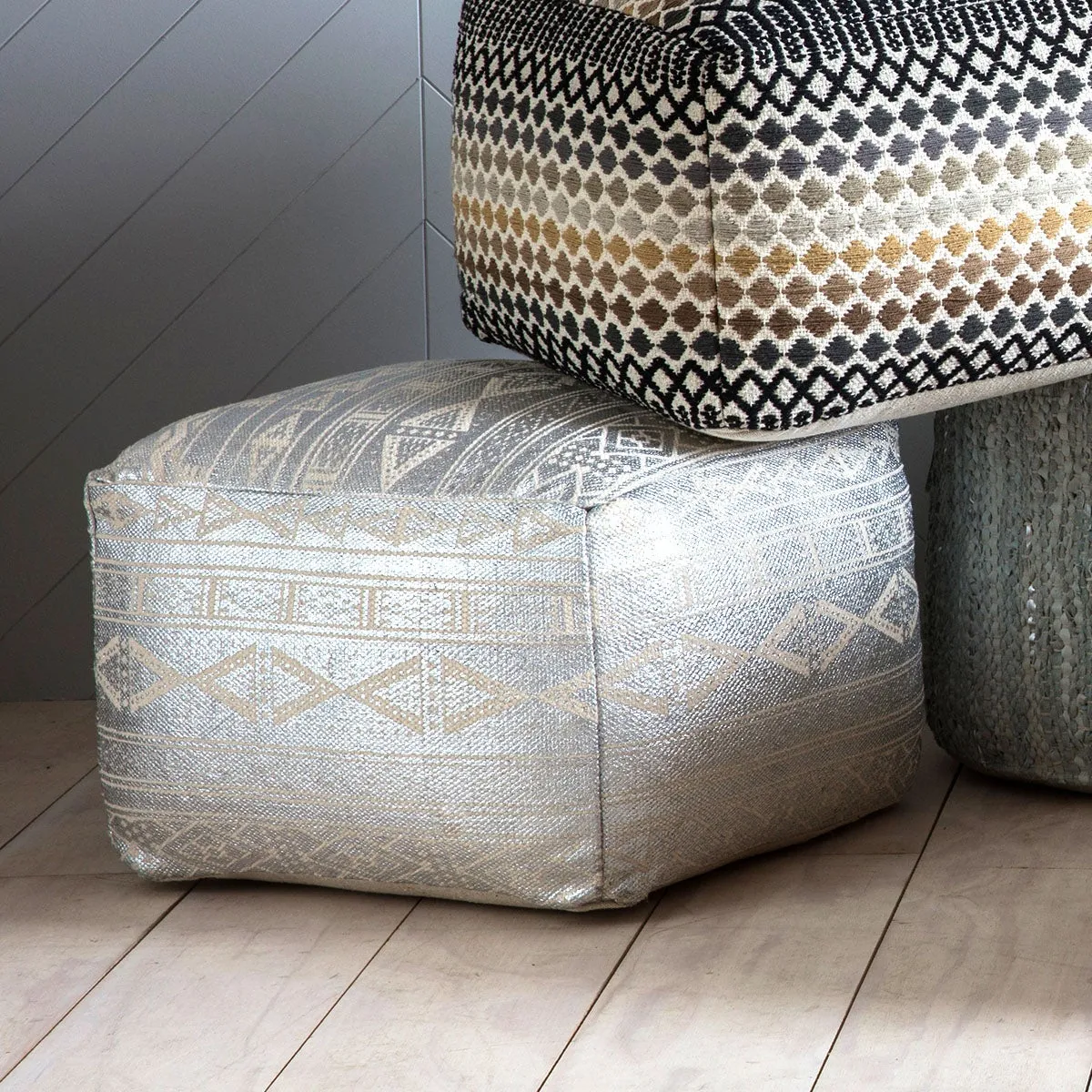 Metallica Pouffe Grey