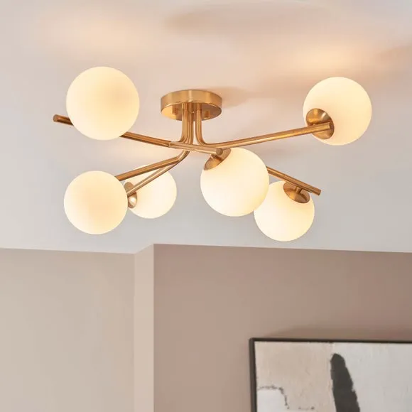 Vogue Arlo 6 Light Semi Flush Ceiling Light 2
